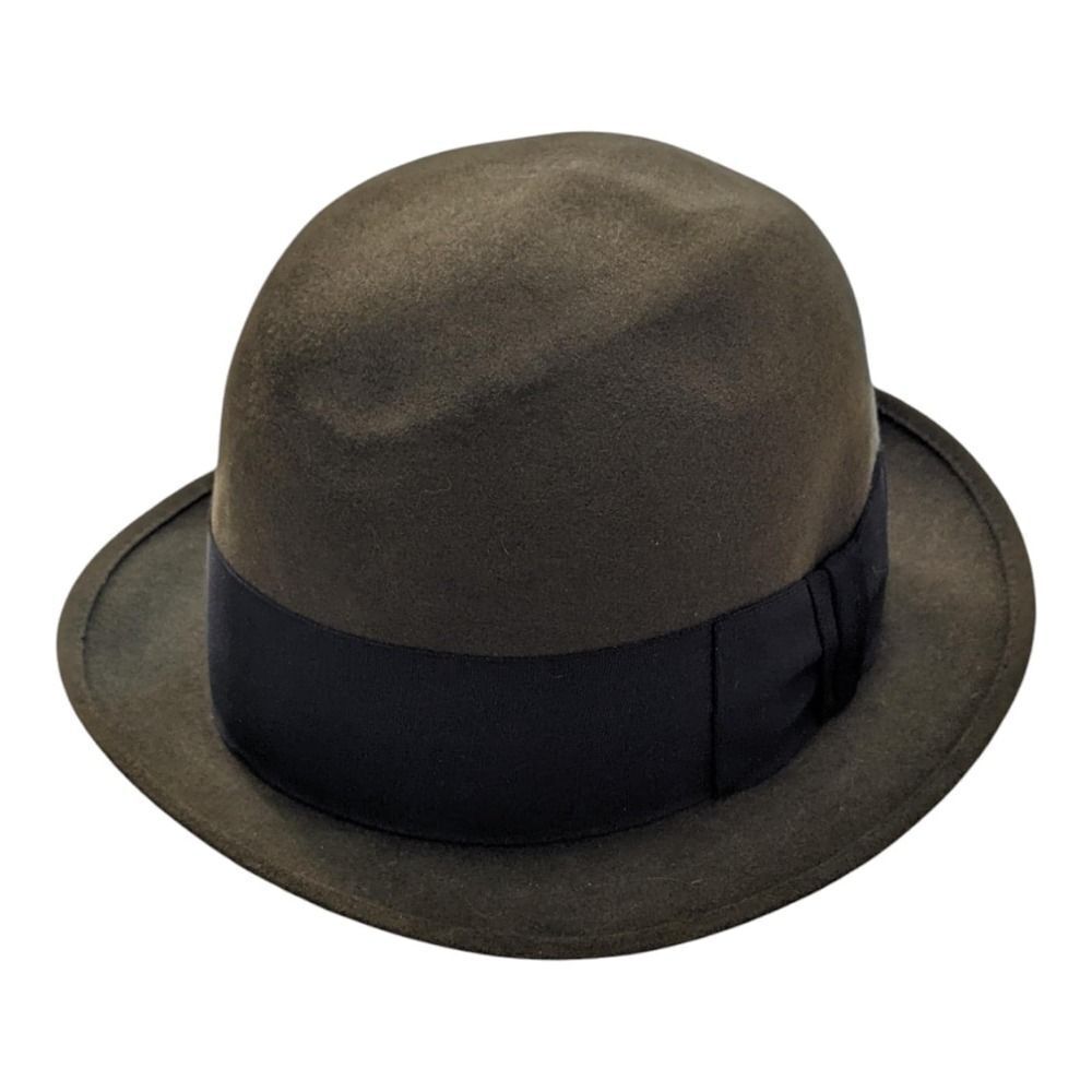 John B Stetson Co Royal Stetson‎ Felt Fedora Hat Dark Green Size 7